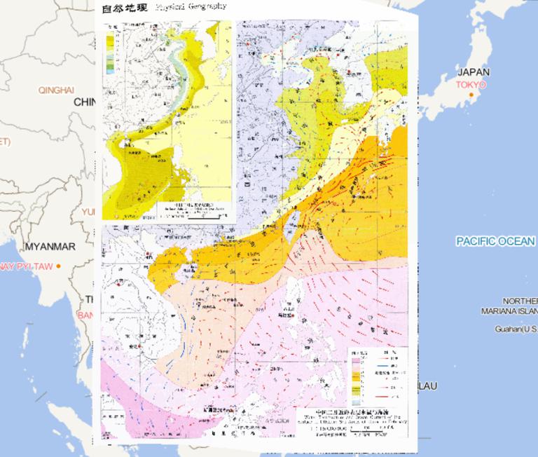 Surface Water Temperature and Current Online Maps of China in February