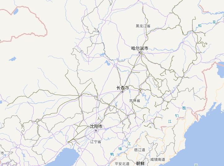Online map of the Songliao Basin Railway