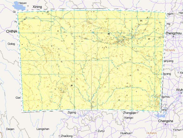 The Historical Map of Qin State and Shu Kingdom in the Warring States Period of China
